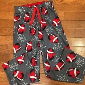 Boys Football Fleece Pajama Plants